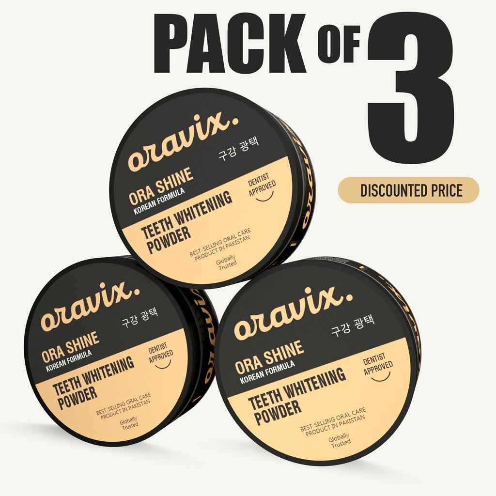 Pack of 3 Teeth Whitening Powder - 15 % Flat OFF